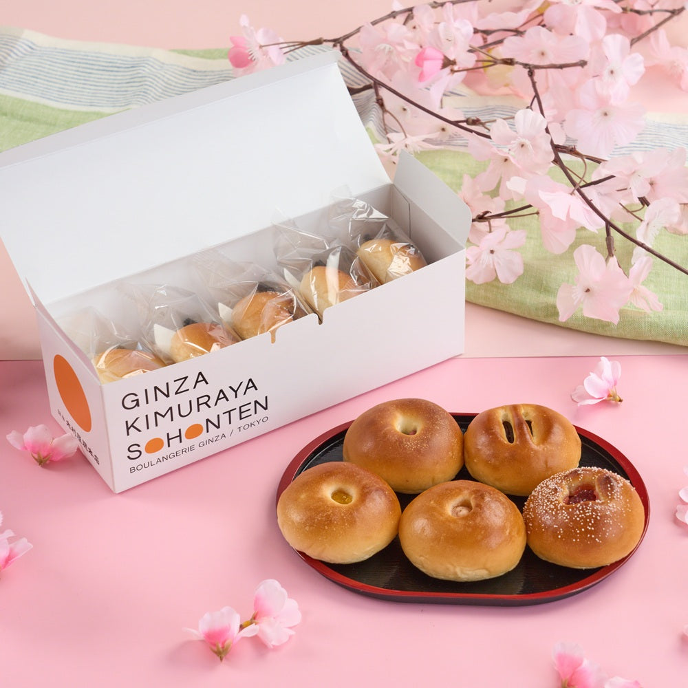 酒種あんぱん 季節五色 5入 – 木村屋オンラインショップ