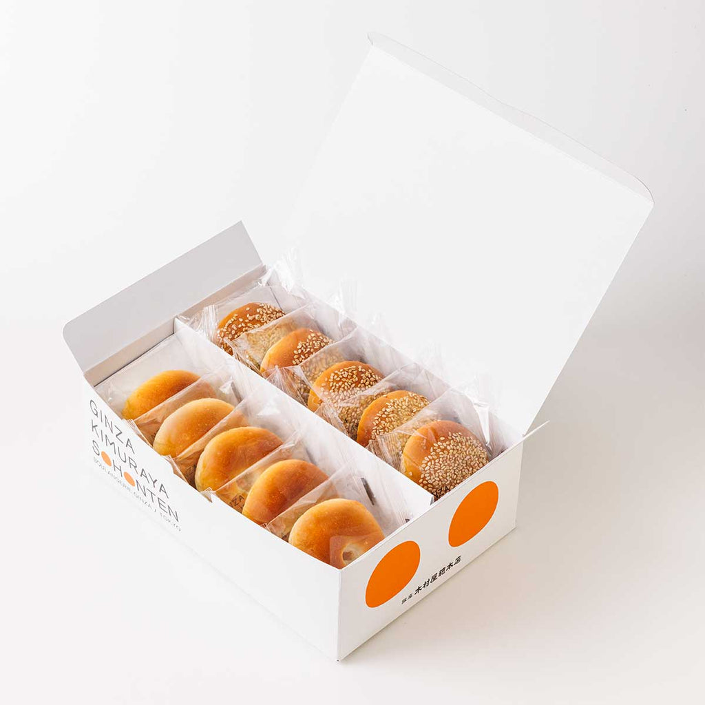 酒種あんぱん 桜・白 10入 – 木村屋オンラインショップ