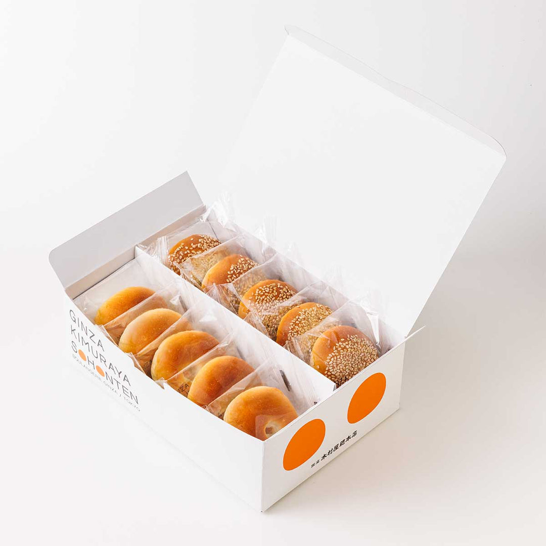 酒種あんぱん 桜・白 10入 – 木村屋オンラインショップ